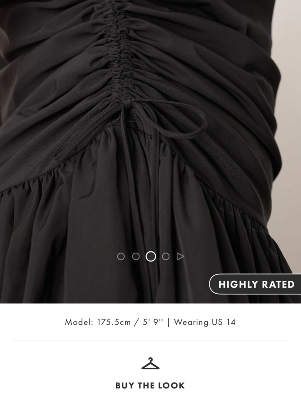 Arrange Sleeveless Black Gathered Maxi Dress - Picture 4 of 8